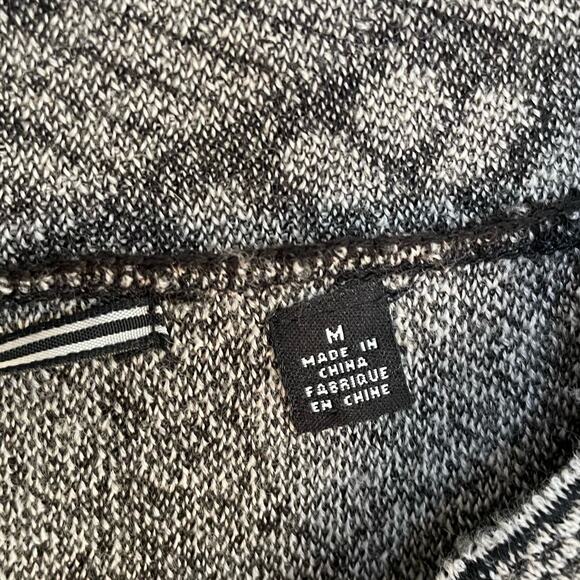 Knitted & Knotted Patterned Dress M Womens Scallop V Neck Cap Sleeve Mini Wool - Picture 5 of 6